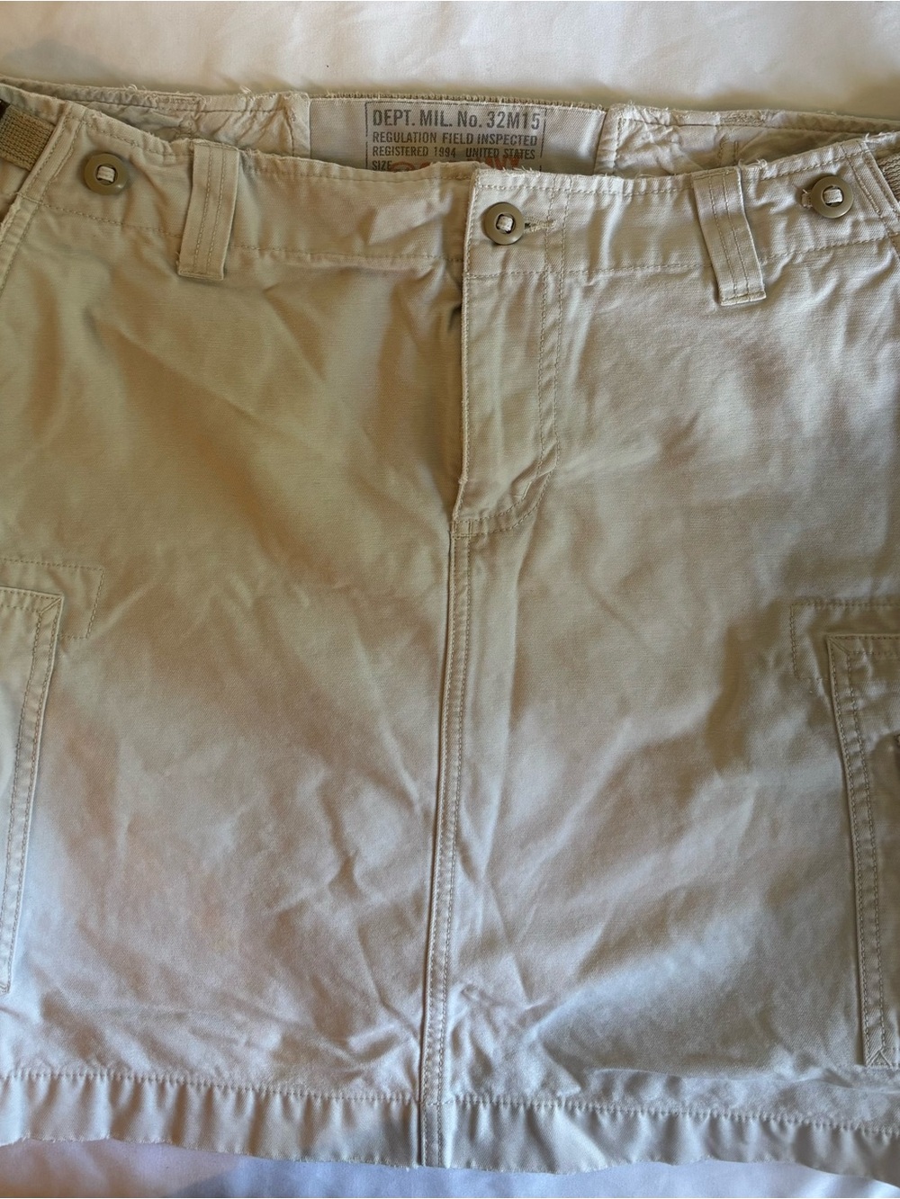 Vintage Old Navy Khaki Cargo Mini Skirt